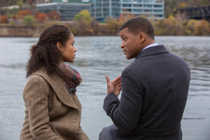 Gugu Mbatha-Raw and Will Smith star in Columbia Pictures' "Concussion."